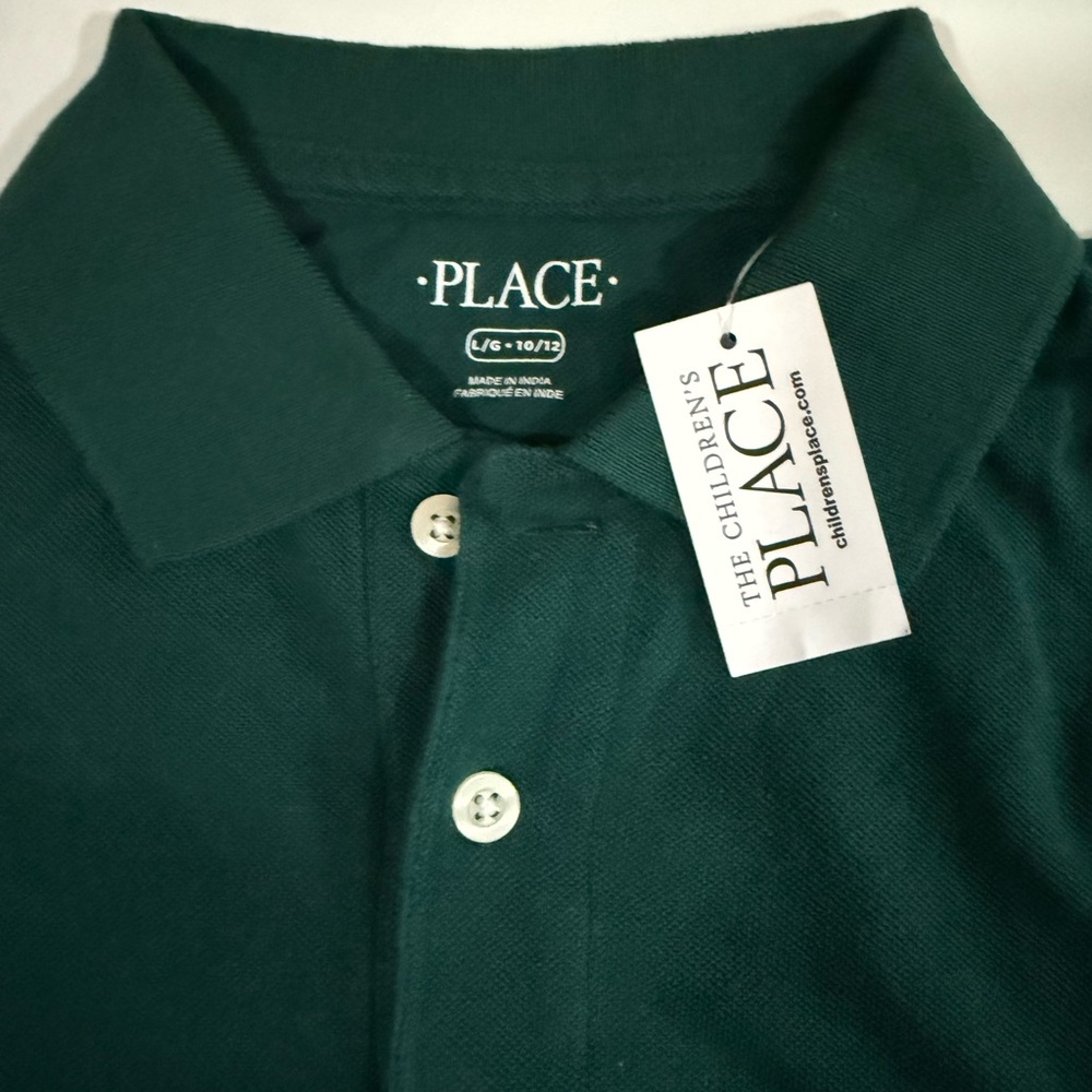 Place Men's Dark Green Polo Shirt